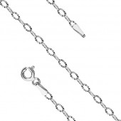 Lantisor argint rodiat 2 mm x 55 cm DiAmanti Z1248N-55cm-DIA